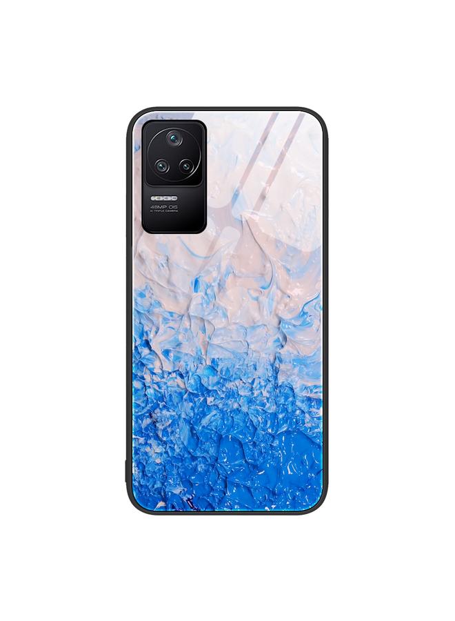 Case For Xiaomi Redmi K40s Marble Pattern Glass Protective Phone Case