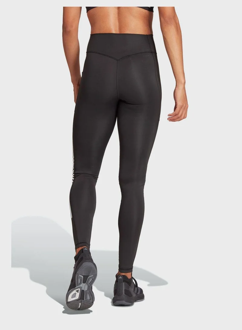Adidas Optime 3-Stripes Full Length Leggings
