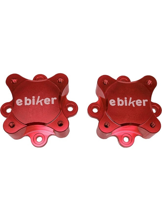 Ebiker 2 قطع فواصل مركز العجلة ATV حمراء - Image 1