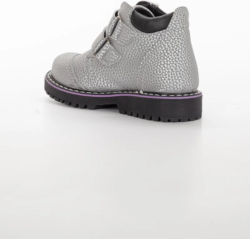 Dilimler Ayakkabı Şirin Baby Orthopedic Velcro Gray Girl's Boots