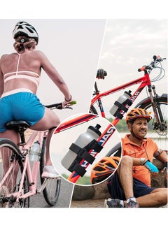 Excefore Bicycle Bottle Holder No Screws, Double Fix with Removable Velcro for Bottle Cage, Universal Bike Accessories Strap Mount for Water Bottle, Compatible with Mountain Bicycle, Scooter, Golf Cart  - Image 3