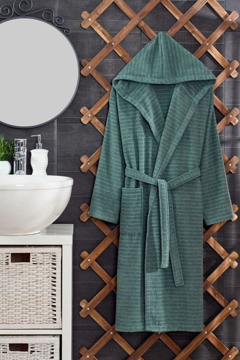 Casnack Quina 2-Piece Hooded Oversize Bathrobe Set