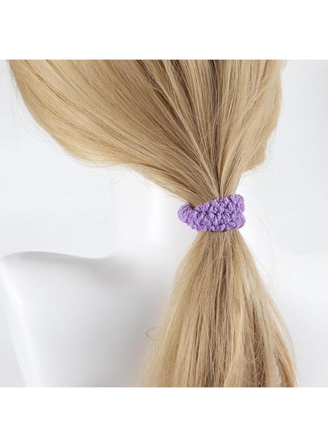 12pcs Soft Hair Ties – Thick Elastic Scrunchies for Women & Girls, Perfect for Ponytails & Braids (Candy) - Image 4