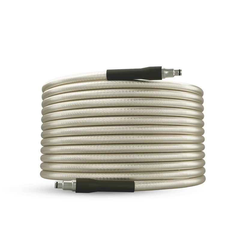 Dylect 12M Pressure Washer Outlet Hose Pipe – Durable, Flexible, Transparent Off White, Compatible with Most Pressure Washers - Image 1