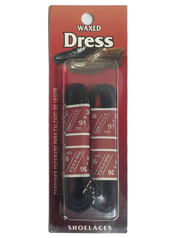 Service Zone - Waxed Dress Shoe Laces 36 Inches Brown - Image 1