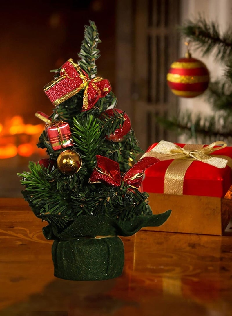 LOOPITYS 20cm mini Christmas decoration tree for Christmas Day shopping mall decorations, desktop ornaments, small trees, mini Christmas trees, decorating Christmas trees, mini Christmas decorations, suitable for Christmas home decoration, desktop ornaments, Christmas gifts, - Image 4
