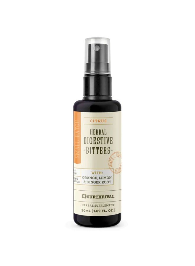Surthrival : Herbal Digestive Bitters (1.69 fl oz / 50ml), 100% Vegan Blend of Organic & Wildcrafted Herbs & Roots - Image 1