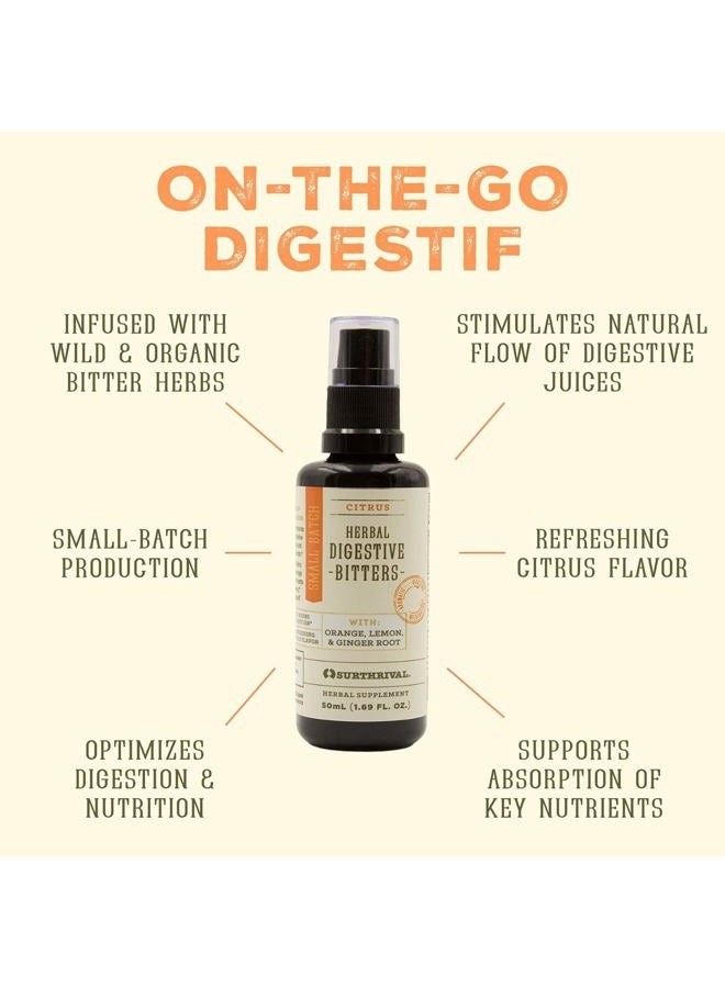 Surthrival : Herbal Digestive Bitters (1.69 fl oz / 50ml), 100% Vegan Blend of Organic & Wildcrafted Herbs & Roots - Image 2