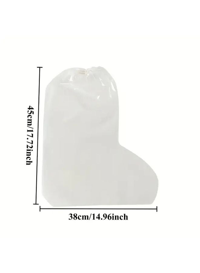 Transparent Disposable Shoe Covers 2 Pairs Outdoor Wear Resistant Rain Foot Protection - Image 3