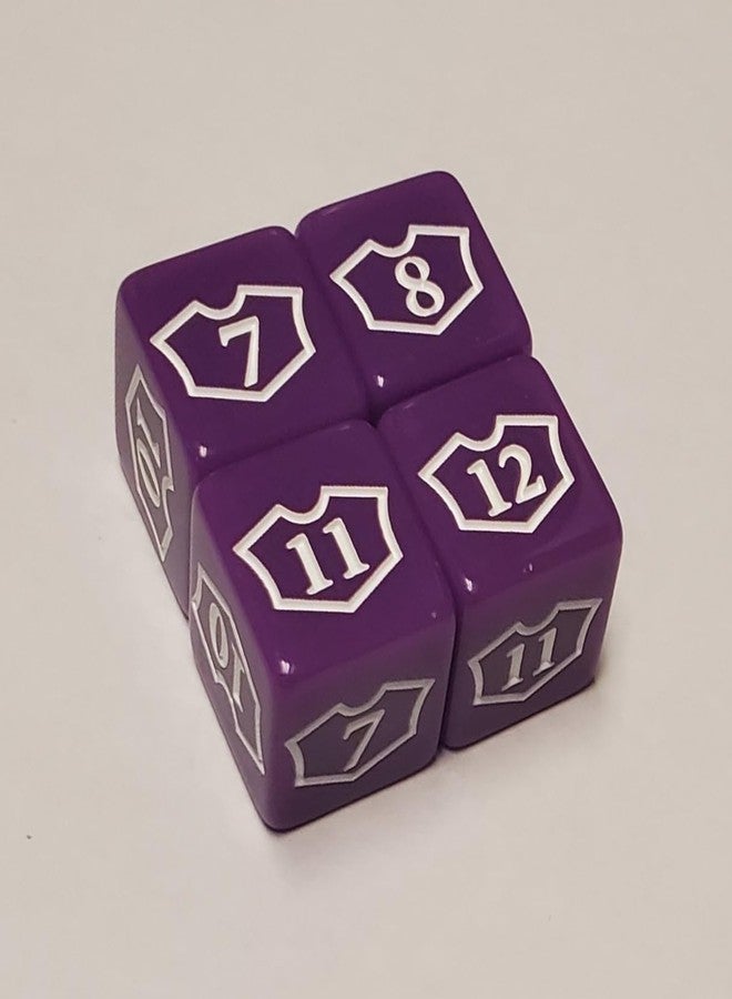٨ قطع من نرد الولاء الأرجواني لشخصيات Planeswalker من ١ إلى ٦ ومن ٧ إلى ١٢، متوافقة مع لعبة Magic: The Gathering/CCG MTG - Image 4
