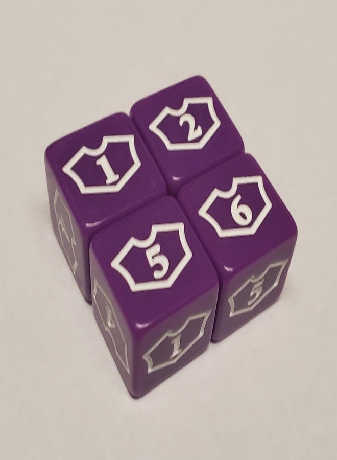 ٨ قطع من نرد الولاء الأرجواني لشخصيات Planeswalker من ١ إلى ٦ ومن ٧ إلى ١٢، متوافقة مع لعبة Magic: The Gathering/CCG MTG - Image 3