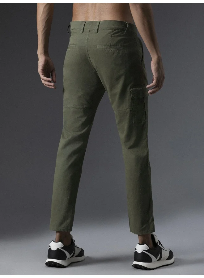 HIGH STAR Men’s Regular Fit Light Olive Trousers – Classic and Versatile
