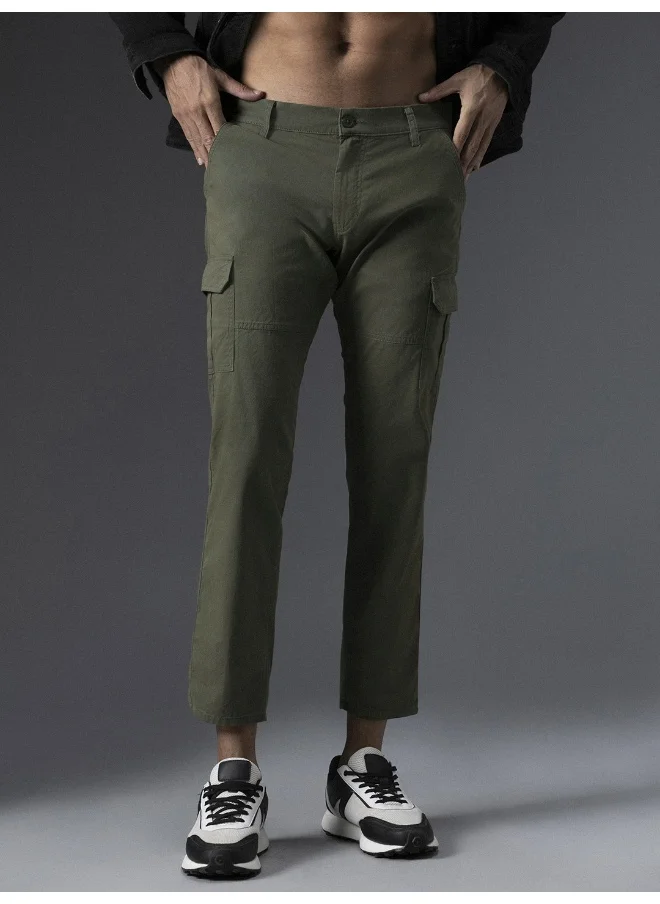 هاي ستار Men’s Regular Fit Light Olive Trousers – Classic and Versatile