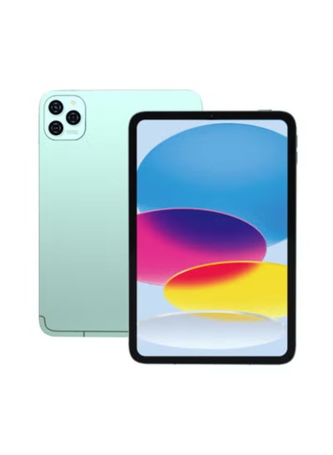 تلزيل جهاز لوحي ذكي P101 يعمل بنظام أندرويد 13، شاشة FHD مقاس 10.1 بوصة، ذاكرة وصول عشوائي (RAM) سعة 12 جيجابايت، وذاكرة قراءة فقط (ROM) سعة 512 جيجابايت - مع بطارية قوية بسعة 8000 مللي أمبير/ساعة، لون أخضر - Image 1