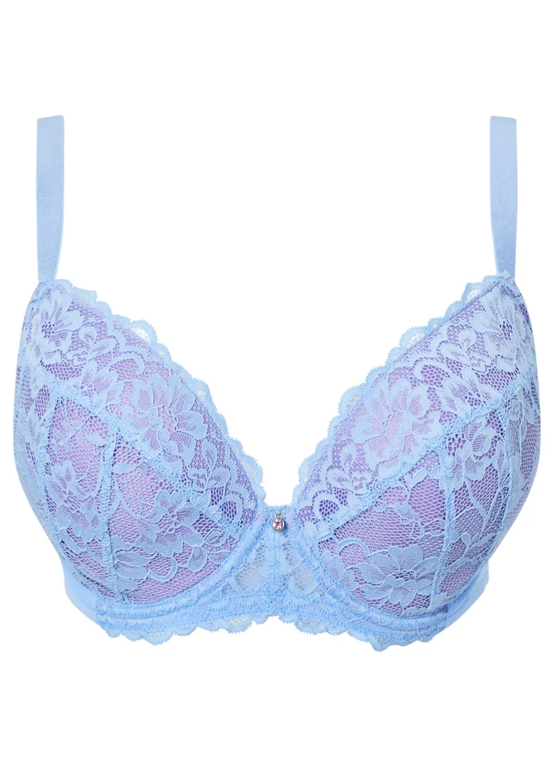 Ann Summers Ann Summers Sexy Lace Planet Padded Plunge Light Blue