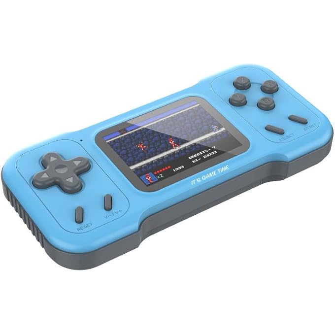 HANDHELD RETRO GAME CONSOLE FOR KIDS ADULTS, , BUILT-IN 500 GAMES, 3.0" FT HD COLOR SCREEN, AV OUTPUT, DUAL 3D JOYSTICKS, PROTABLE VIDEO GAME CONSOLE AS GIFT FOR BIRTHDAY - Image 1