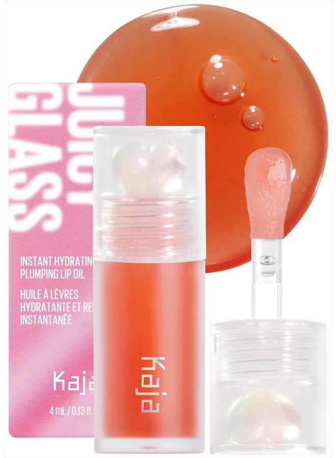KAJA Juicy Glass Lip Plumping Oil | Hydrating, Feel Plumped and Lightweight with Vitamin Tree Fruit Oil for Glass Skin Look | 03 Apricot Allure | Vegan, Cruelty-Free - Image 1