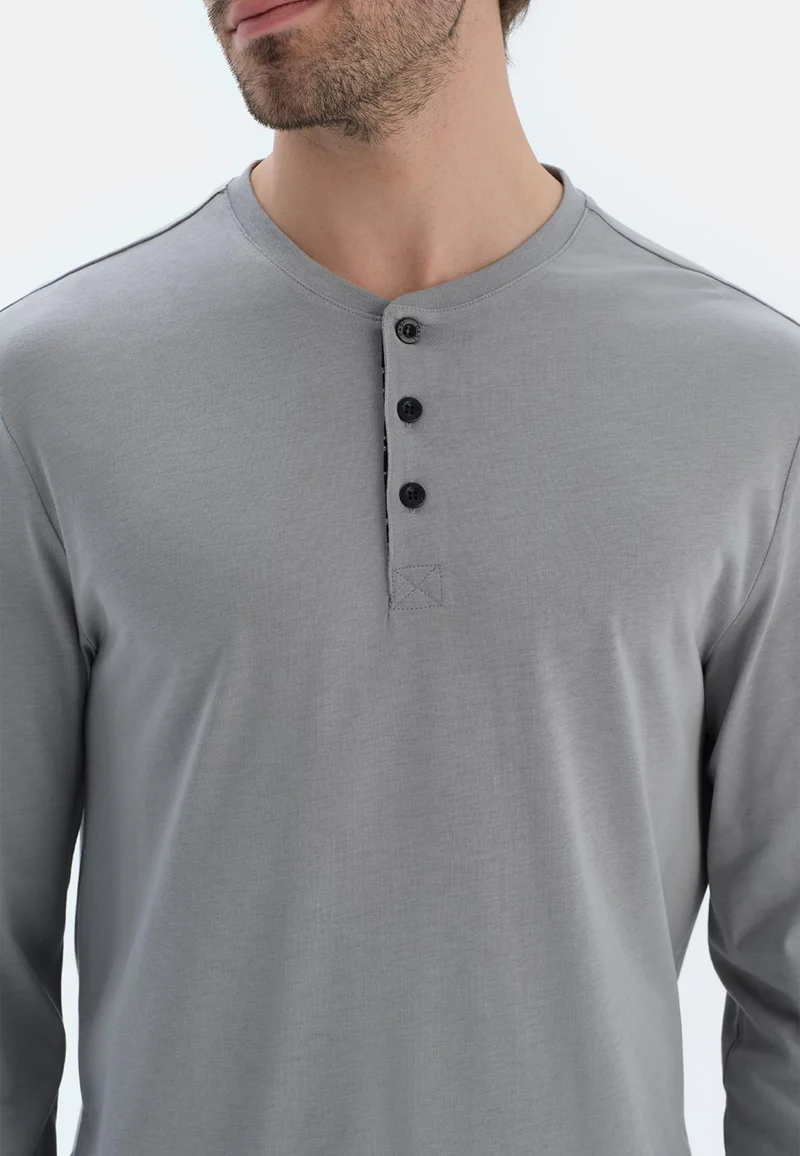 Dagi  Regular/Classic Fit T-shirt & Trousers Pajama Sets Crew Neck Cotton Blend Sleepwear for Men | Best Price UAE