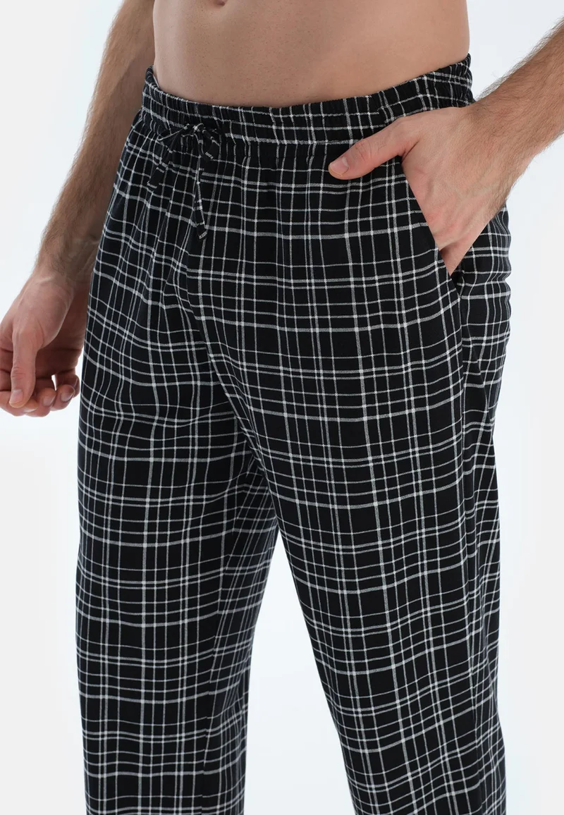 Dagi  Regular/Classic Fit T-shirt & Trousers Pajama Sets Crew Neck Cotton Blend Sleepwear for Men | Best Price UAE