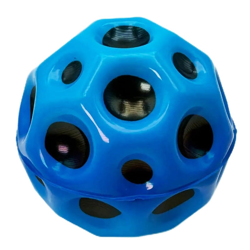 Buko Super Infinity Crazy Bounce Moon Ball: Ultimate Grip and Catch, Enhances Hand-Eye Coordination (Pack of 1 (Blue) - Image 1