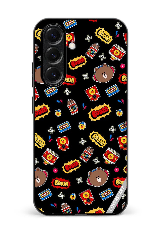 VR CREATIVE Protective Case Cover For Samsung Galaxy S25 Plus Boom Design Multicolour