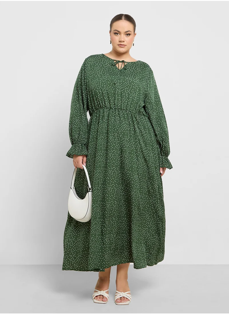 ايلا بلس Polka Print Dress