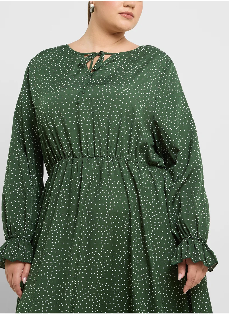 ايلا بلس Polka Print Dress
