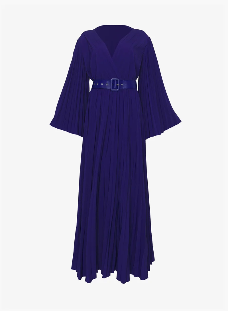 ايلا بلس Belted Dress With Pleats