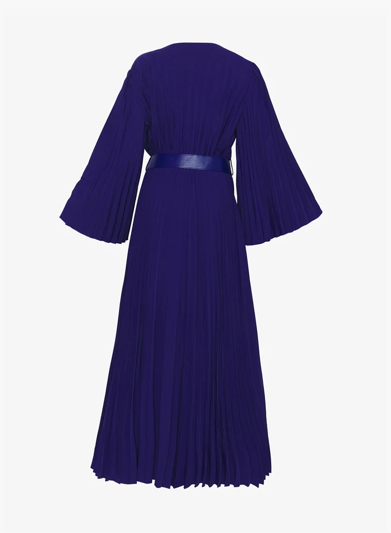ايلا بلس Belted Dress With Pleats