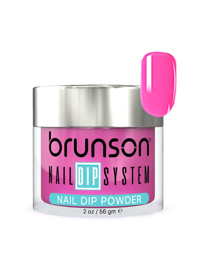 brunson Nail Dip Powder Dip And Buff System Color 56gm, French Nail Art Starter Manicure Salon DIY At Home Odor Free And Long Lasting No Needed Nail Lamp Curing BDK157