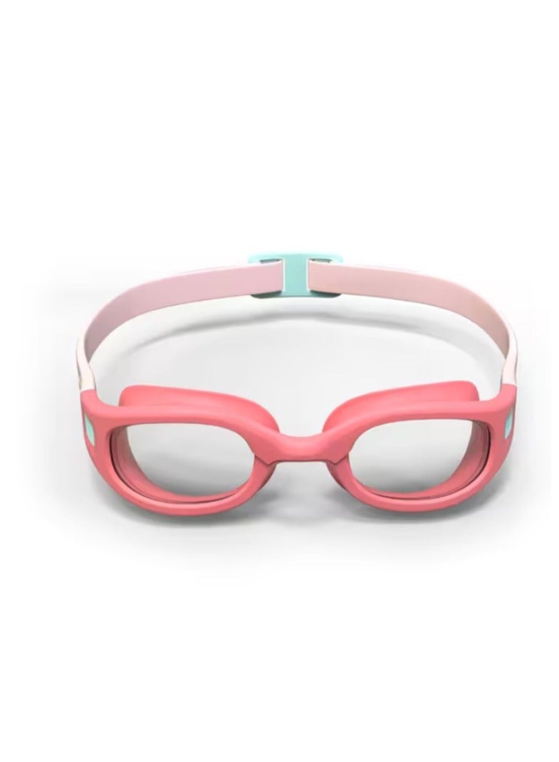NABAIJI SOFT Swimming Goggles – Clear Lenses – Small Size – Anti-Fog & UV Protection – Pink/Turquoise – Comfortable Fit for Kids - Image 2