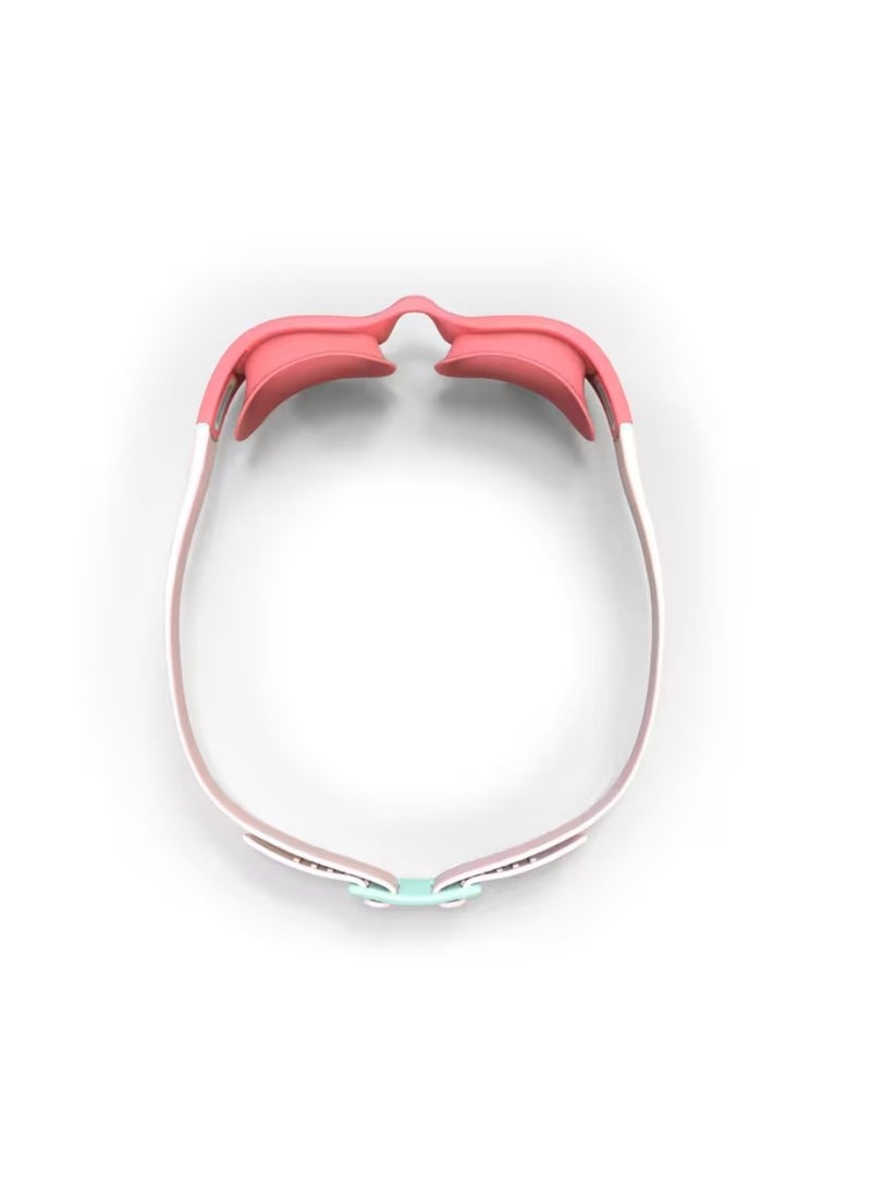 NABAIJI SOFT Swimming Goggles – Clear Lenses – Small Size – Anti-Fog & UV Protection – Pink/Turquoise – Comfortable Fit for Kids - Image 3