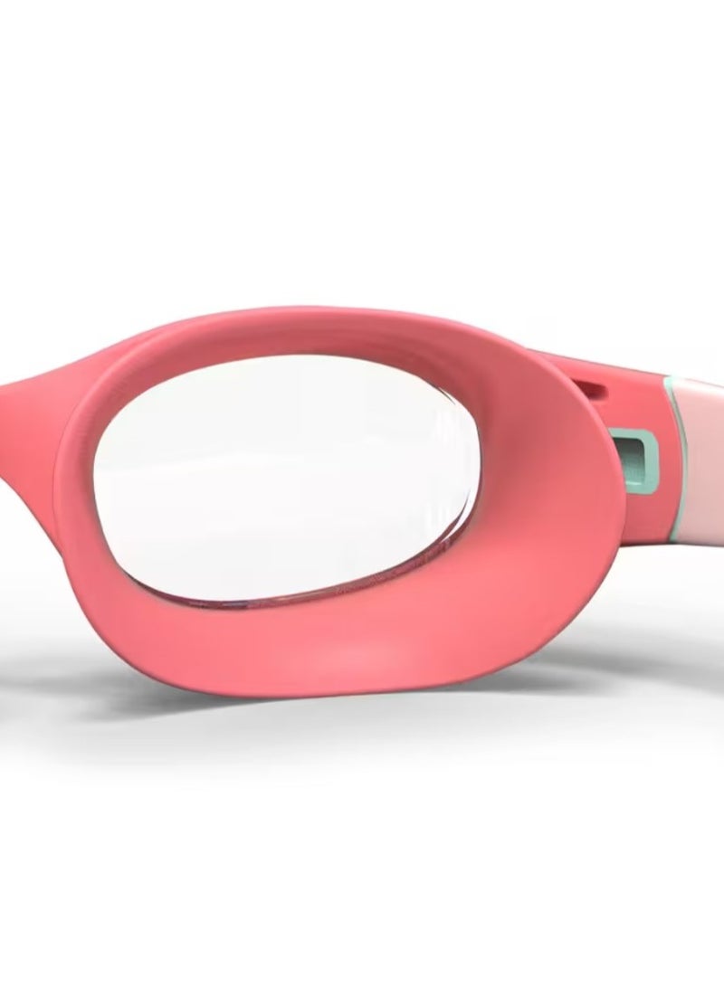 NABAIJI SOFT Swimming Goggles – Clear Lenses – Small Size – Anti-Fog & UV Protection – Pink/Turquoise – Comfortable Fit for Kids - Image 4