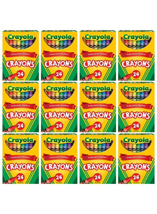 Crayola Crayons Bulk 12 Packs Of 24 Count Crayons School Supplies Assorted Colors - Image 2