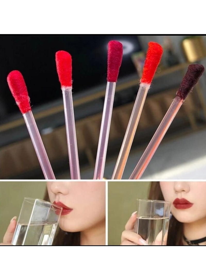 Tattoo Lip Stain Tattoo Lipstick Cotton Swab 20 Pcs Purple