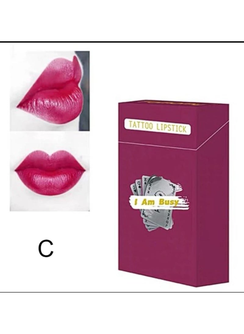 Tattoo Lip Stain Tattoo Lipstick Cotton Swab 20 Pcs Purple