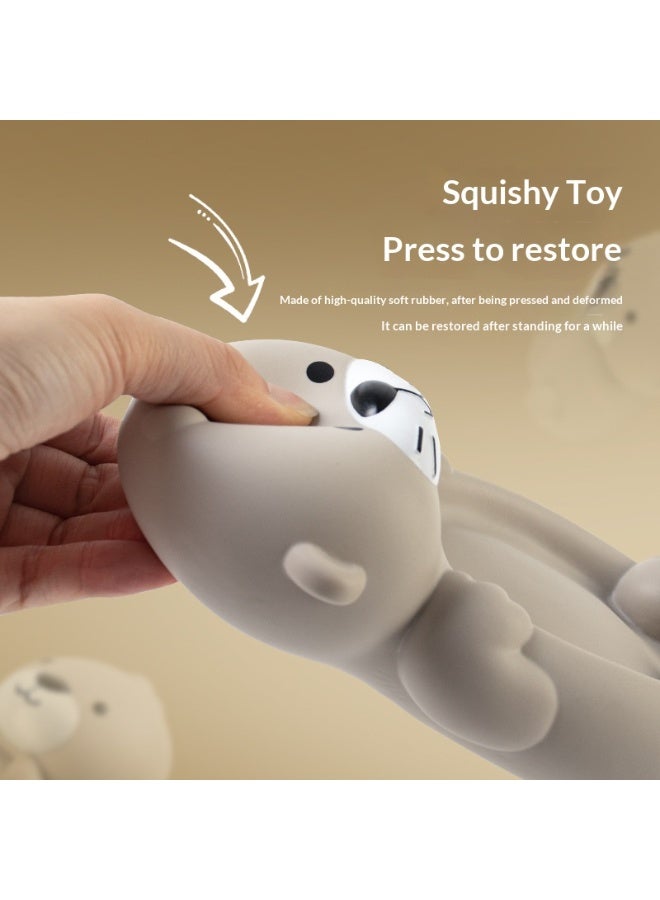 Children's Bathroom Floating Animal Otter Sealed Floating Water Toy Infant Bath Bath Toy - Image 3