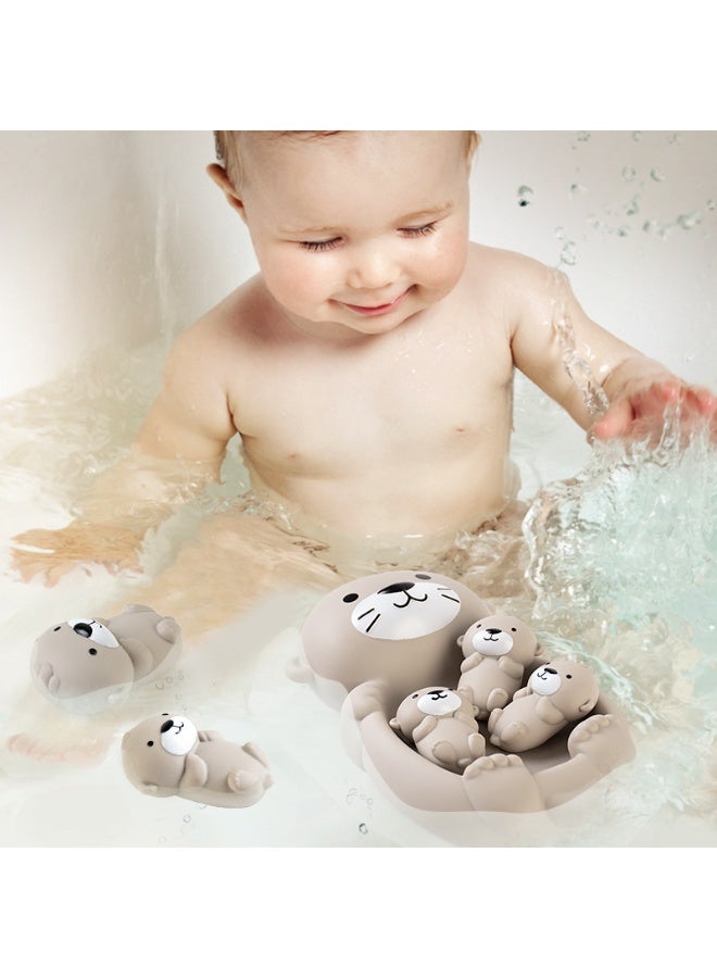 Children's Bathroom Floating Animal Otter Sealed Floating Water Toy Infant Bath Bath Toy - Image 4