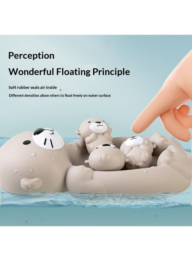 Children's Bathroom Floating Animal Otter Sealed Floating Water Toy Infant Bath Bath Toy - Image 2