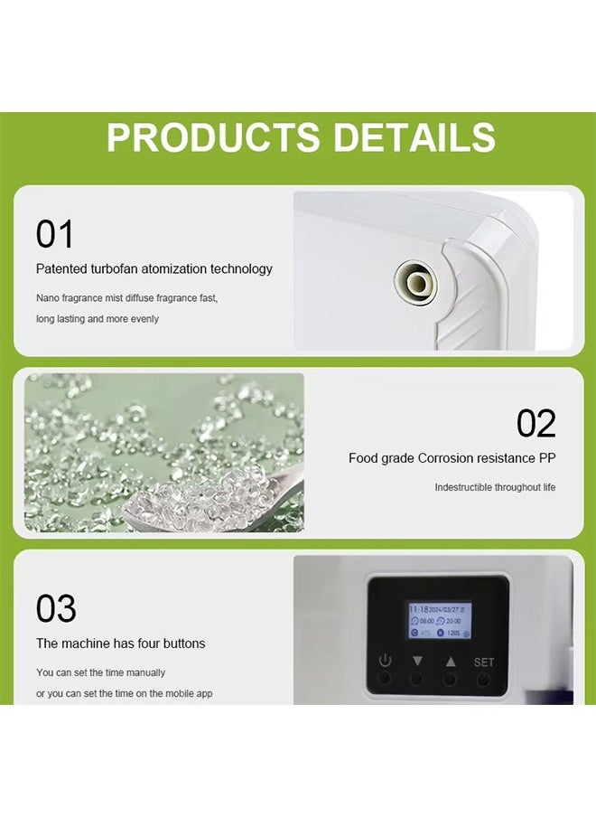 Joshberg - Essential Oil Diffuser,Smart Scent Air Machine,Scent Diffuser,Wifi Bluetooth Waterless Essential Oil Diffuser with Cold Air Tech 250ML,200m²  Coverage for Large Room, Office, Spa - Image 1