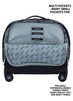 Wires 3 Piece Kids School Trolley Bag laptop compartment 8 Wheels With Lunch bag & Pencil Case  - Image 3