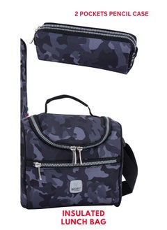 Wires 3 Piece Kids School Trolley Bag laptop compartment 8 Wheels With Lunch bag & Pencil Case  - Image 5