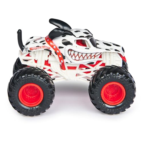 Monster Jam, Official Dalmatian Vs. Calavera Die-Cast Monster Trucks, 1:64 Scale, Kids Toys for Boys Ages 3 and up - Image 4