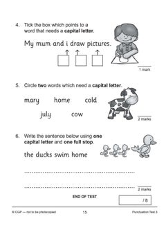 KS1 Year 1 English 10-Minute Tests: Grammar, Punctuation & Spelling  - Image 5