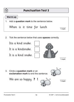 KS1 Year 1 English 10-Minute Tests: Grammar, Punctuation & Spelling  - Image 4