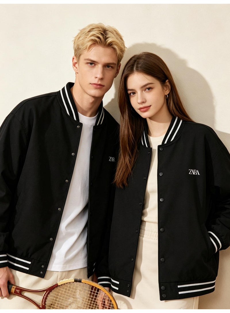 زارا ZARA men's and women's baseball uniform jackets - Image 2