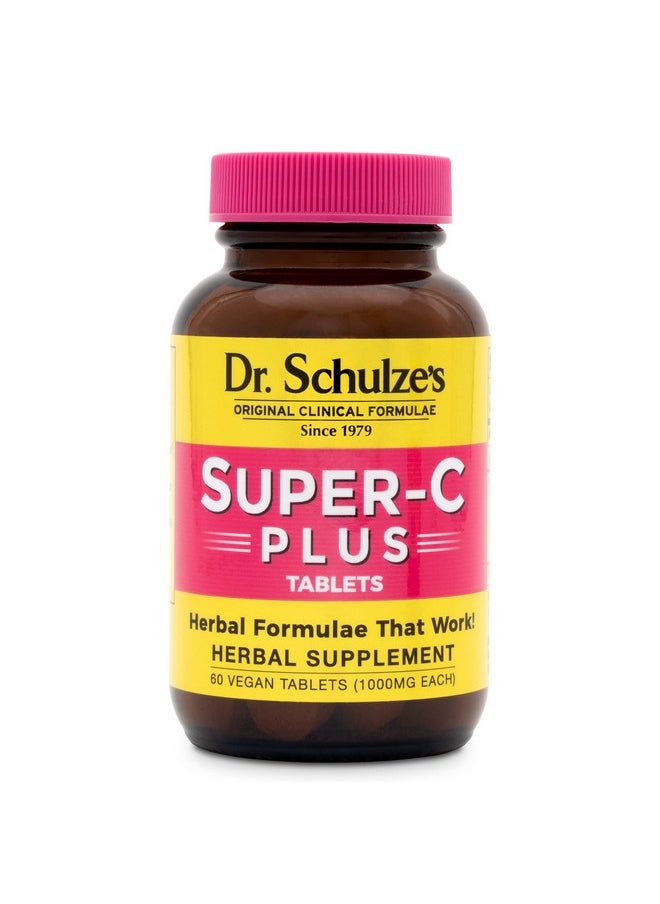 Dr. Schulze's - Dr. Schulze’S ; Superc Plus ; Vitamin C Complex ; Clinical Herbal Formula ; Dietary Supplement ; Immunity Support ; Increase Collagen Formation & Iron Absorption ; 60 Chewable Tablets (1000 Mg) - Image 1