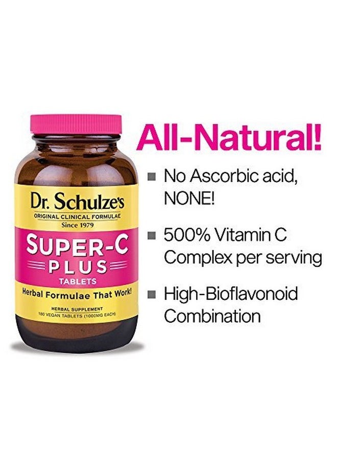 Dr. Schulze's - Dr. Schulze’S ; Superc Plus ; Vitamin C Complex ; Clinical Herbal Formula ; Dietary Supplement ; Immunity Support ; Increase Collagen Formation & Iron Absorption ; 60 Chewable Tablets (1000 Mg) - Image 1
