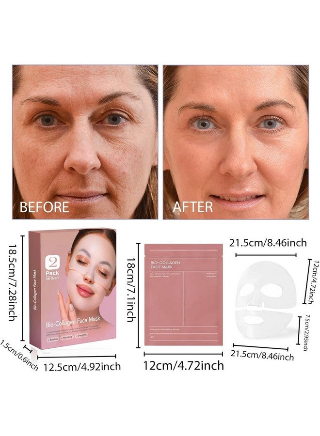Rexez 1 pcs Bio Collagen Face Mask For Women & Girls, Hydrating Overnight Hydrogel Mask, Deeply Skin Moisturizes Gel Sheets For Pigmentation, Anti-Aging & Pore Minimizing Skin Care - Image 2