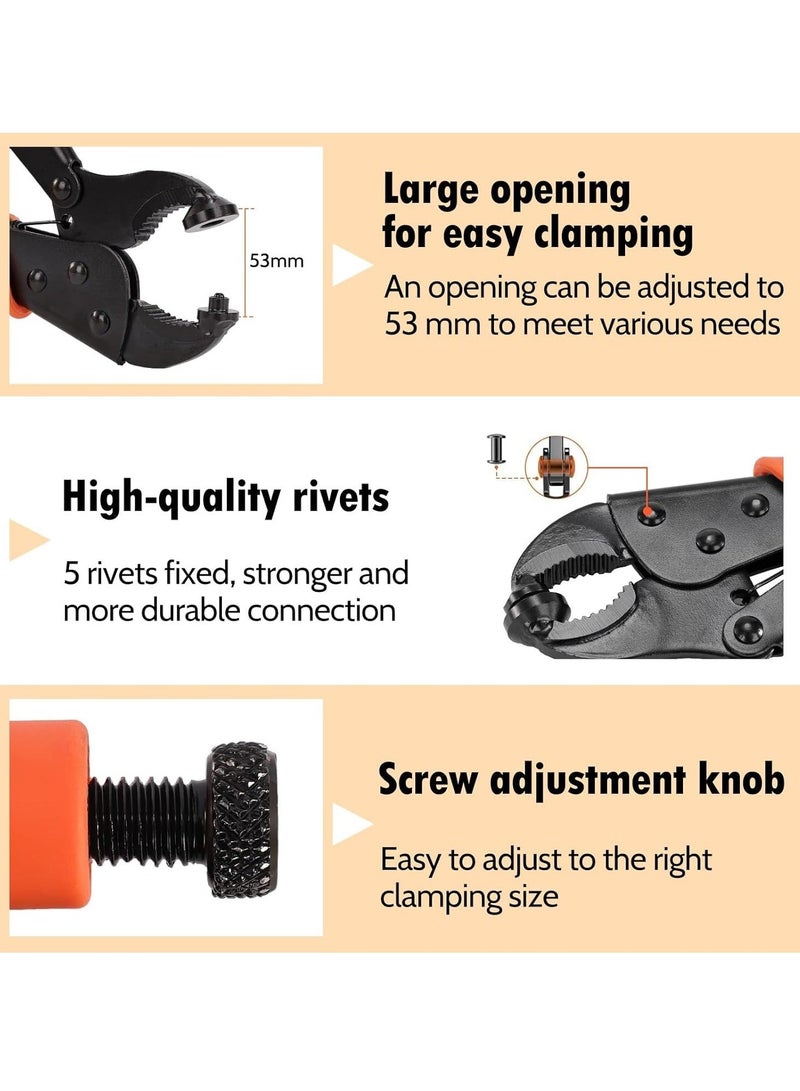 Y&D Heavy Duty Snap Fastener Tool Setter Kit with 50 Sets Adjustable Installation Snaps for Boat Cover Button Replacing Metal Canvas Sewing Tarps - Image 4